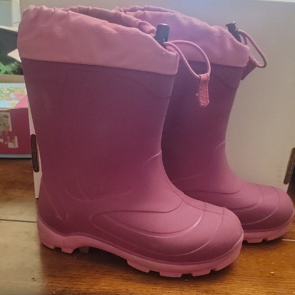 Kanik Pink Waterproof Boots